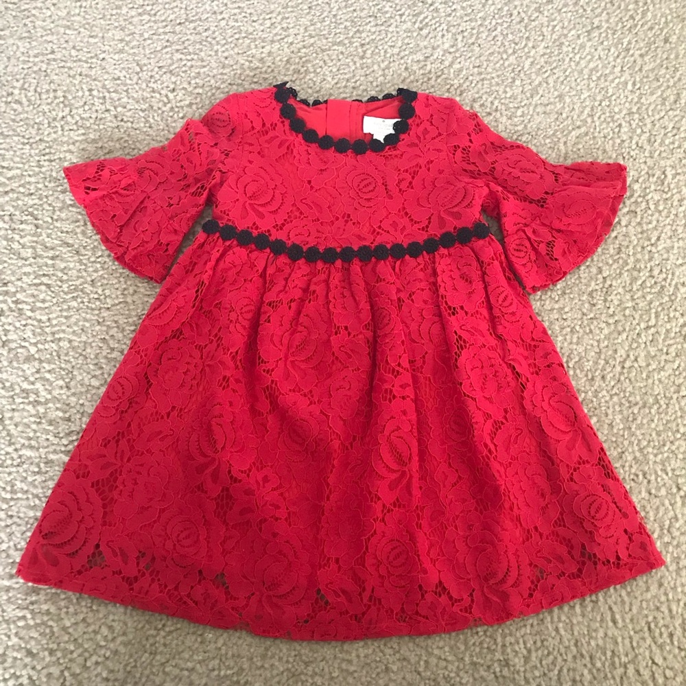 Kate Spade Toddler Red Lace Dress NWT